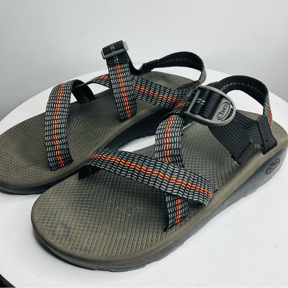 Chaco Z Cloud Traffic Orange men’s summer sandals SZ 13. RR2 - Picture 4 of 10